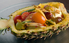 Mixed Fruit Salad in Pineappl